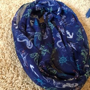 Nautical infinity scarf.